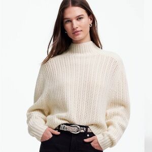 Madewell 100% Wool Cream Women's Sweater